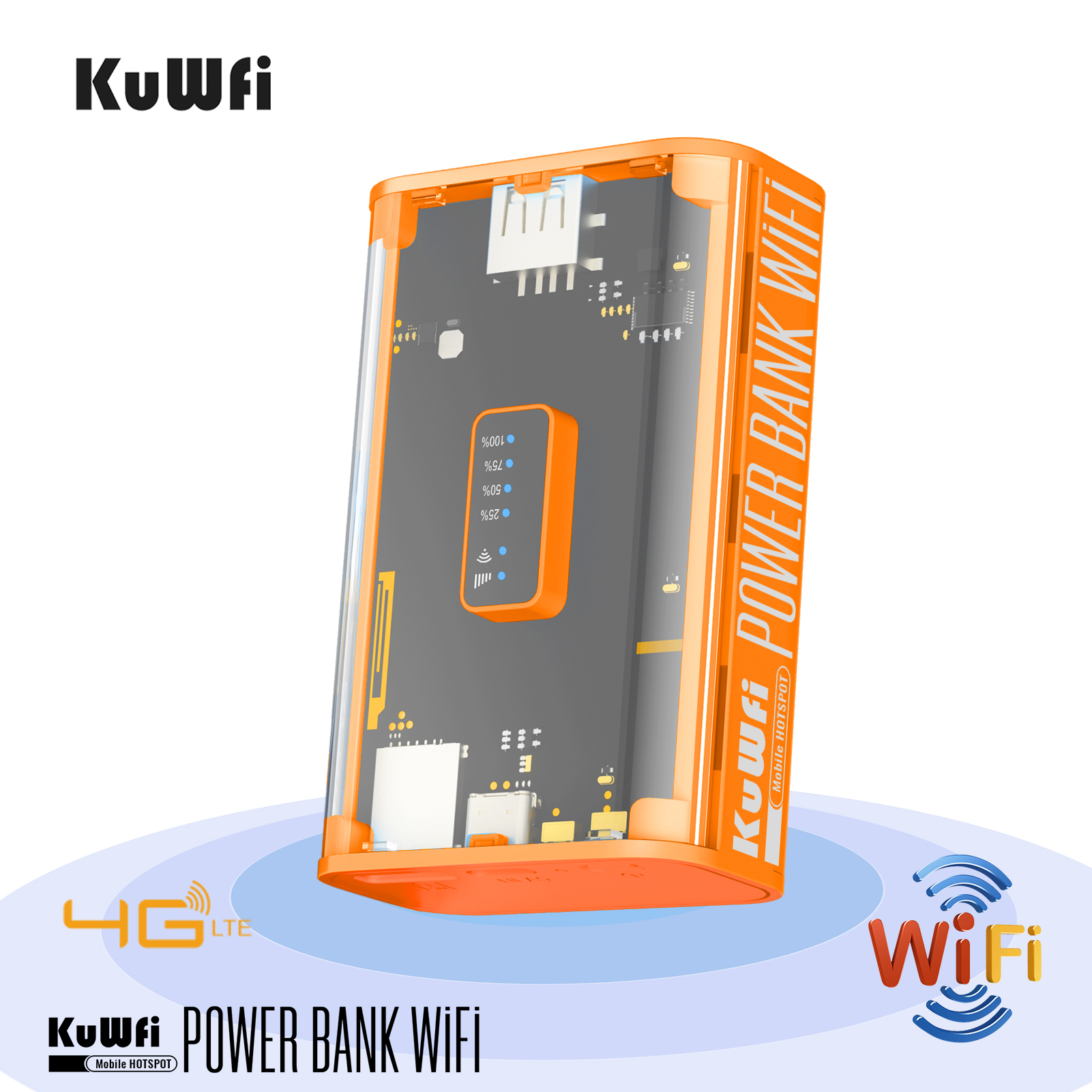 Kuwfi Power Bank G Mobile Router With Mah Battery Pocket Wifi Router G Lte With Sim Card Slot